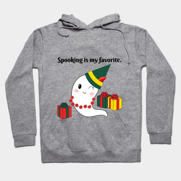 Spooking is my favorite Holiday Winter Ghost Hoodie by TheMavenMedium